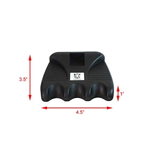 CROWN ME Cue Hoder, Cue Rest Cue Stick Holder, Portable Weighted Billiard Cue Rack with Chalk Holder, Pool Cue Holder, 3 Holes - Image 2
