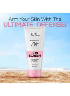 Renee RENEE Pore Minimizing Sunscreen Spf 70 With 2% Niacinamide For All Skins, 2% Peptide & 3% Multivitamins, 50Ml  - Image 3