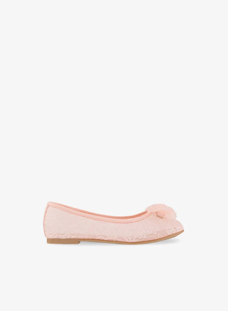 ليتل ميسي Girls Slip-On Ballerina Shoes
