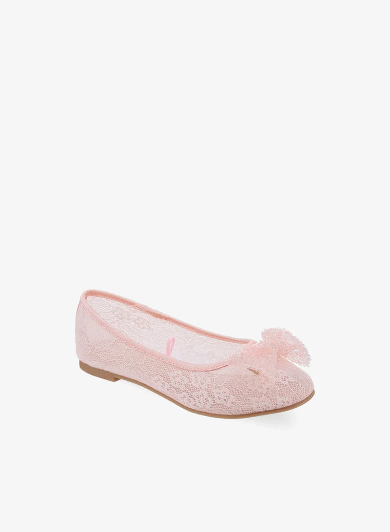 ليتل ميسي Girls Slip-On Ballerina Shoes
