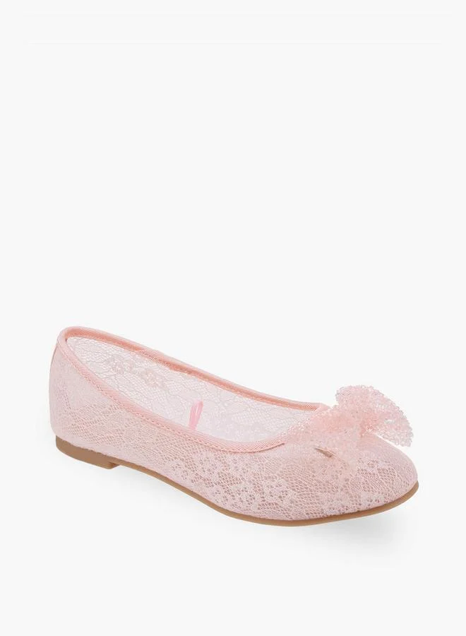 ليتل ميسي Girls Slip-On Ballerina Shoes