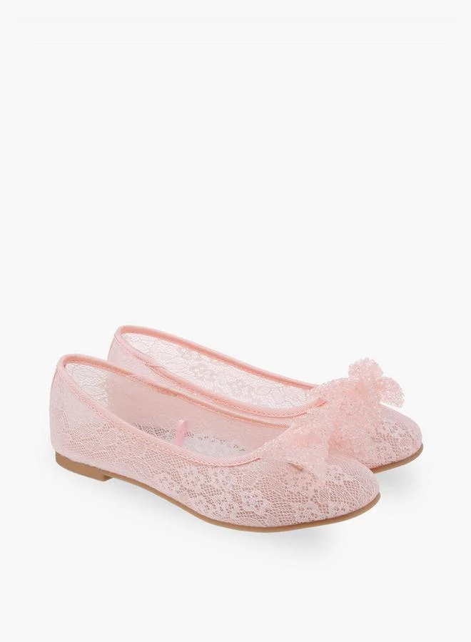 ليتل ميسي Girls Slip-On Ballerina Shoes