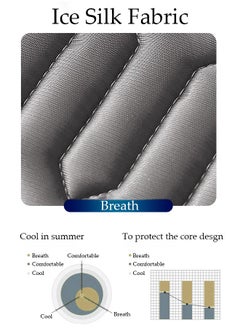 DUNISO Anti-Slip Latex Bed Cap Cool Silk Bed Cover Three-Piece Set with Pillowcases Four Seasons Universal Foldable Ice Silk Mat For Hotel Family Mattresses 200*180CM  - Image 5