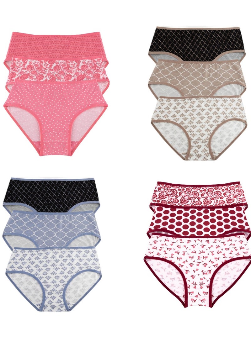 Milk MILK® Sensation Women Briefs Bundle of 12 Printed Briefs  - Image 1