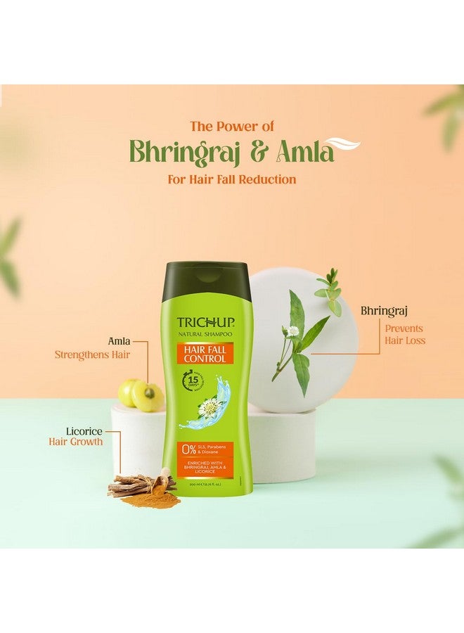 TRICHUP Hair Fall Control Herbal Hair Shampoo, 200Ml (Pack Of 3) - Image 2