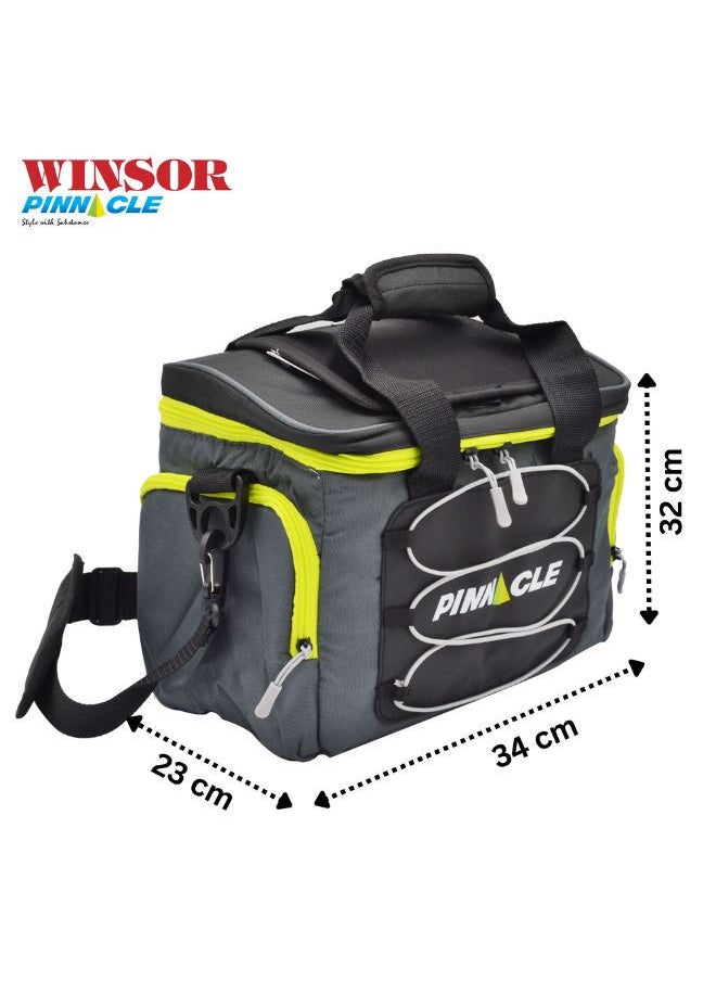 Winsor Cooler Bag 18.5L/24 CANS - Removable Shoulder Strap Collapsible Travel Cooler for Outdoor Travel Hiking Beach Picnic BBQ Party - Large Reusable Grocery Bags for 24-Can Capacity  - Image 2