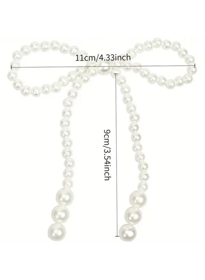 15 Pcs Pearl Bow Cake Toppers Wedding Birthday Cupcake Decorations - Image 3