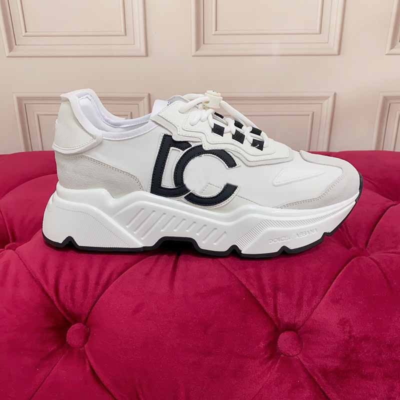 Europe Station 2023 New Cowhide Breathable Thick-Soled Mesh Shoes All-Match Increased Casual Sneaker For Men And Women - Image 2