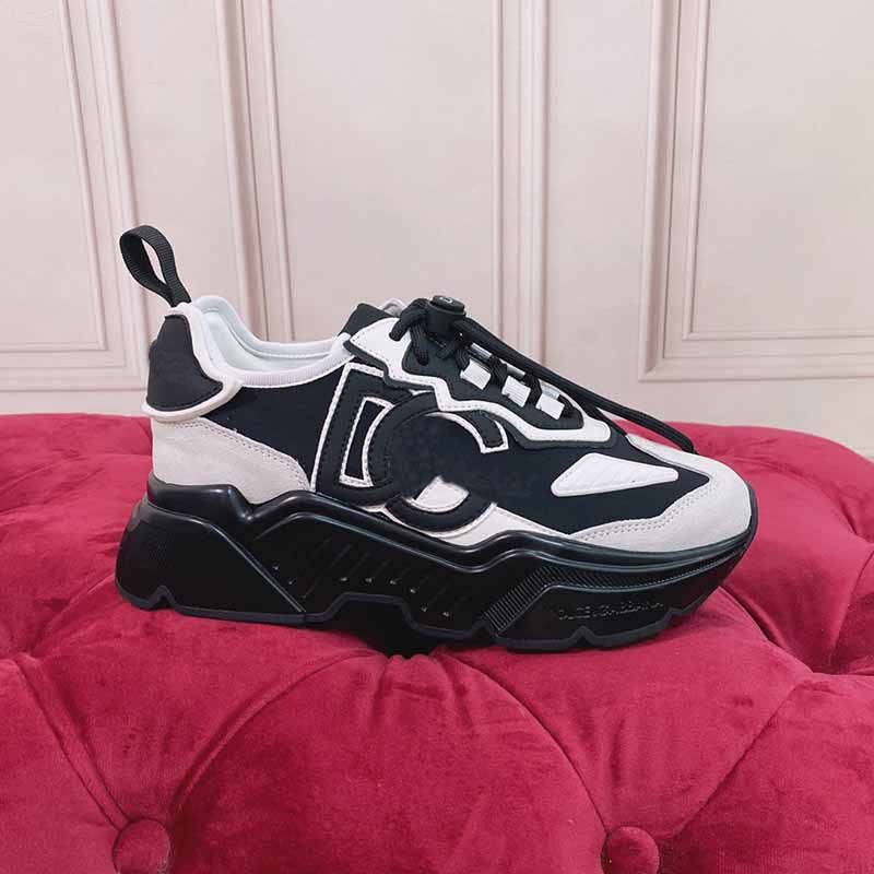 Europe Station 2023 New Cowhide Breathable Thick-Soled Mesh Shoes All-Match Increased Casual Sneaker For Men And Women - Image 3