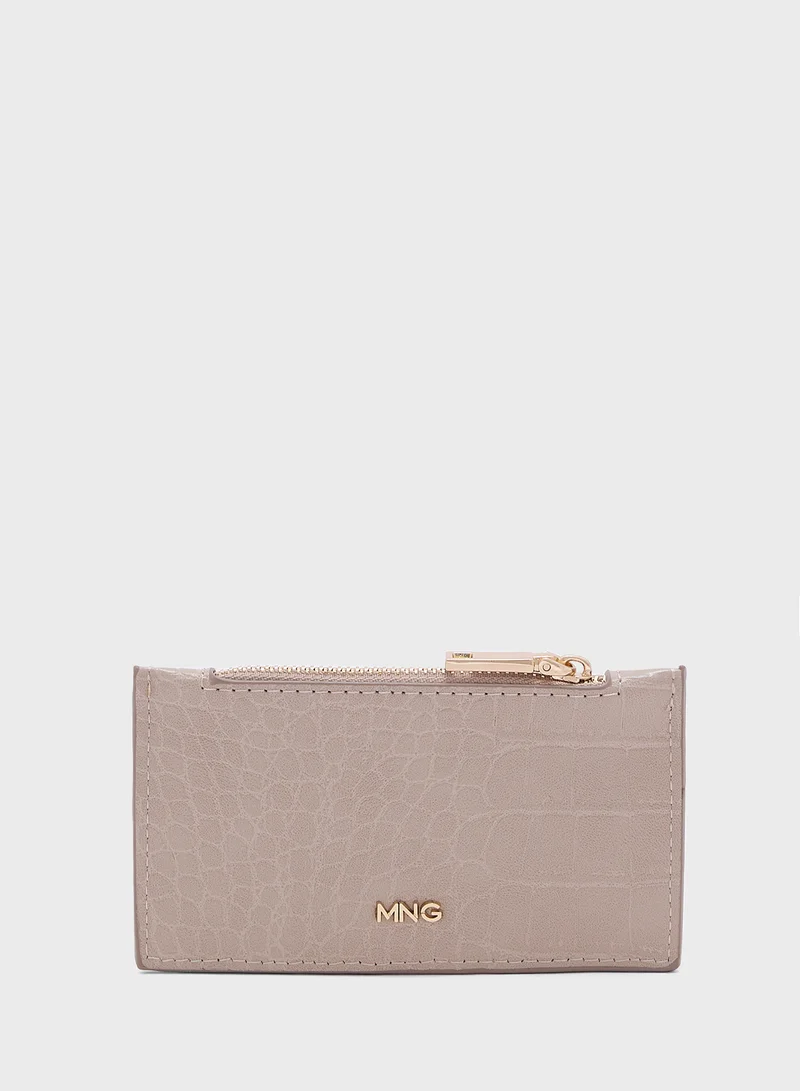 MANGO Crocodileeffect Cardholder