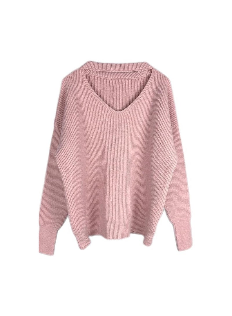 بونكا بلوفر وردى مضلع برقبة واسعة على شكل V للنساء والفتيات من بونكا - Image 1