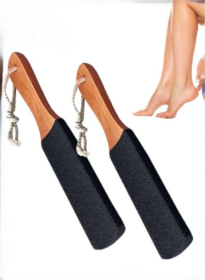 Generic 2-Piece Foot Scrubber Pedicure Foot File Pumice Stone,Professional Pedicure Supplies Callus Remove Cracked Heels,Dead Skin,Corn,Scraper File Foot Care Foot Rasp Massage Brush Tools Kit for Men/Women  - Image 1