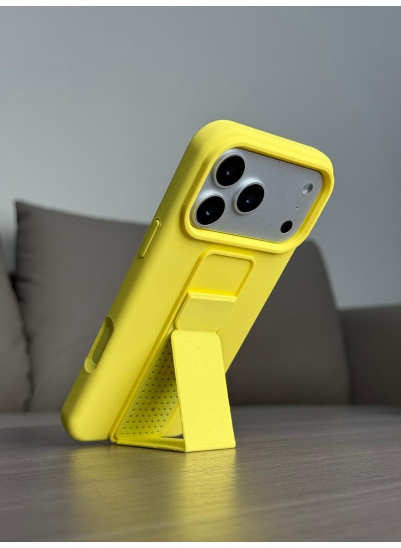 No branded Premium Silicone Kickstand Case – Slim Protective Cover with Foldable Stand for Everyday Use - Image 1