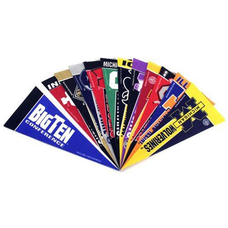 Rico College Big 10 Mini Pennant Set,black,4" x 9" - Image 4