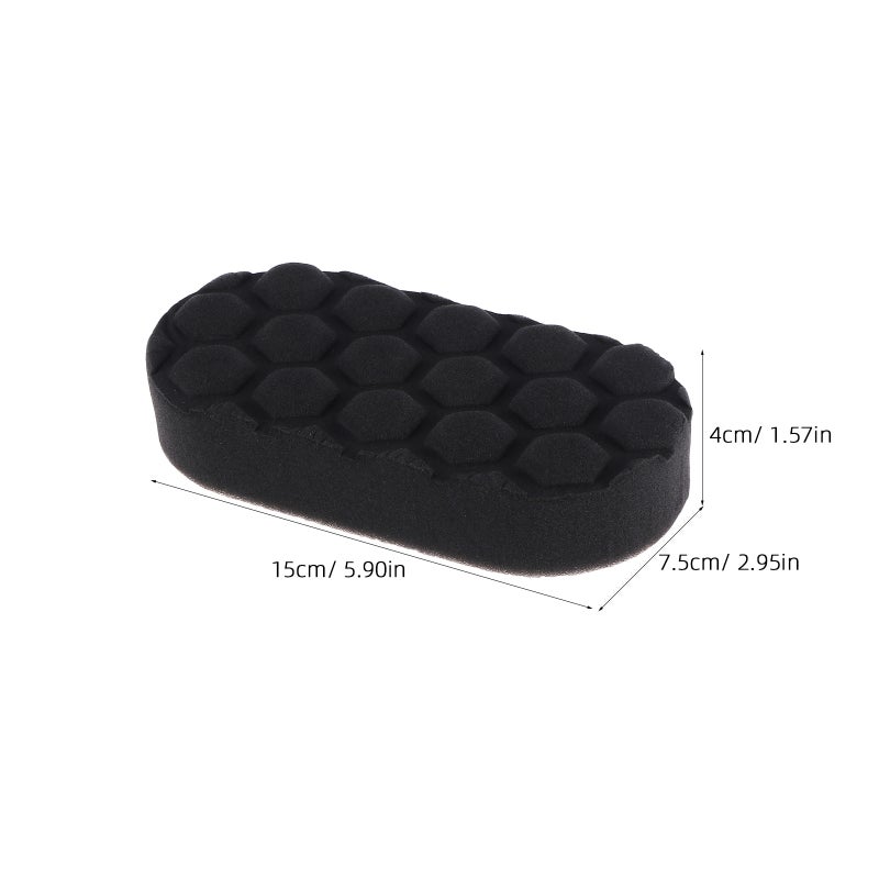 2pcs Polishing Pad Easy Grip Applicator Pad (Black) - Image 2