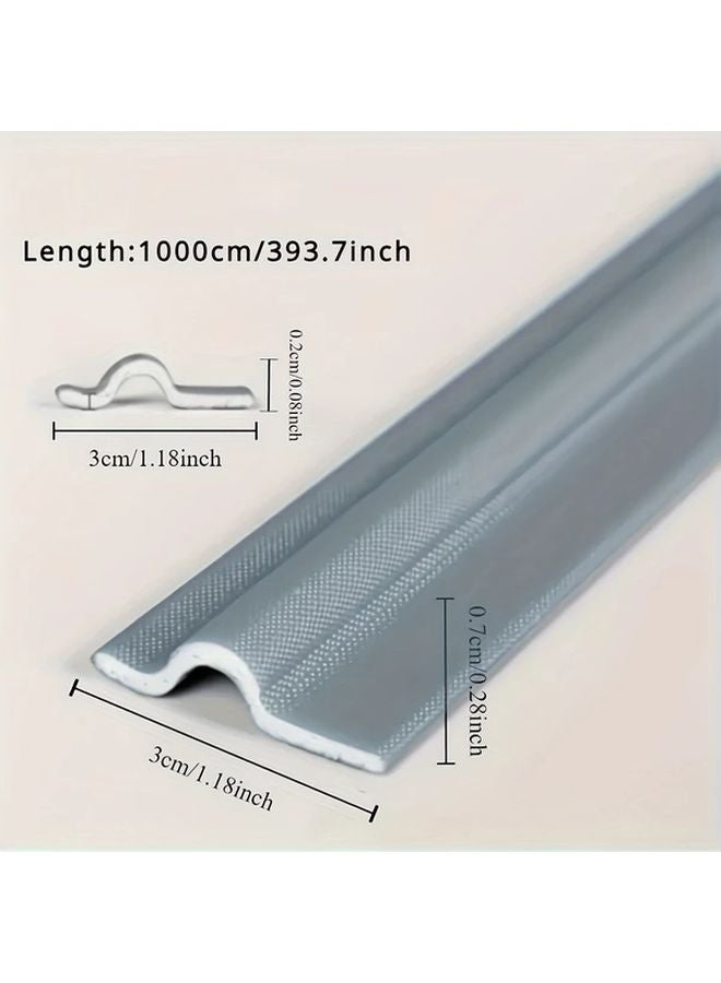 Grey 10m Self Adhesive Soundproof Foam Sealing Strip For Windows And Doors - Image 3