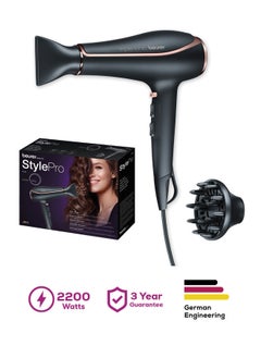 Beurer HC 80 Professional Hair Dryer, Powerful 2200W Motor, Ionic Technology for Frizz-Free Shine, Adjustable Heat And Speed Settings, Cool Shot Function, Lightweight And Ergonomic Design  - Image 1