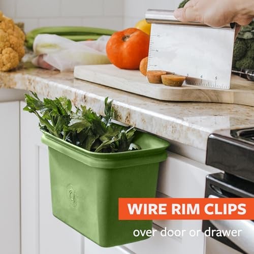 Full Circle Scrap Happy Scrap Collector and Freezer Compost Bin, Green (FC11302-G) - Image 2