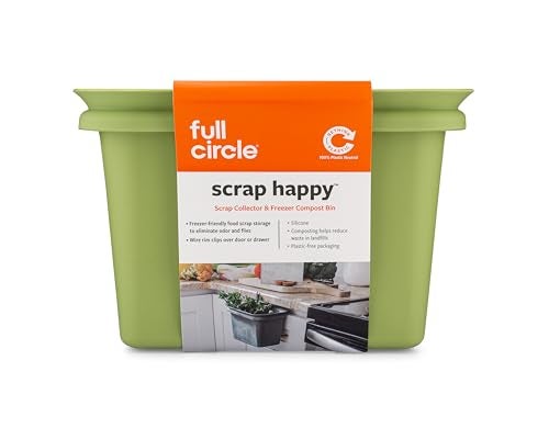 Full Circle Scrap Happy Scrap Collector and Freezer Compost Bin, Green (FC11302-G) - Image 1