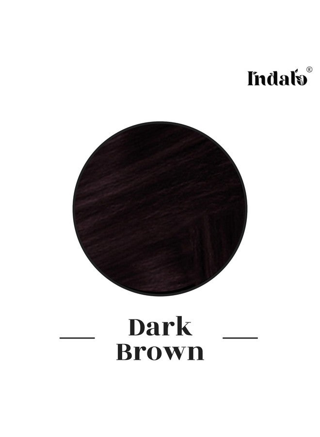 Indalo Natural Hair Color Dark Brown | No Ammonia, No Paraben, No Ppd, Dark Brown Hair Color | Suitable For Men & Women 100G - Image 4