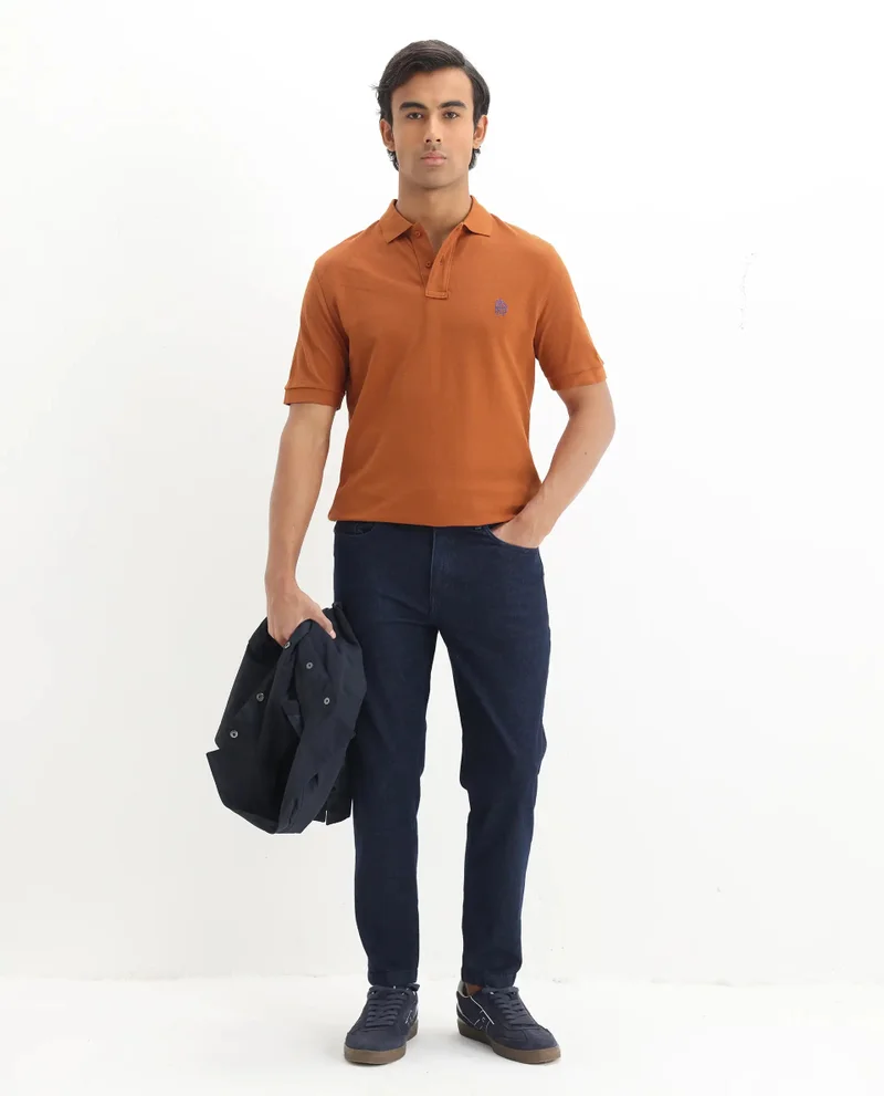 Rare Rabbit Men's Smart Polo With Embroidered Logo