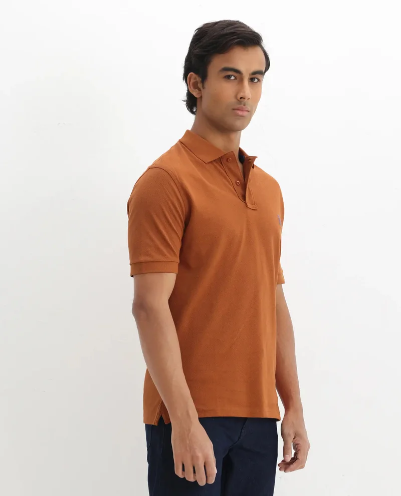 Rare Rabbit Men's Smart Polo With Embroidered Logo