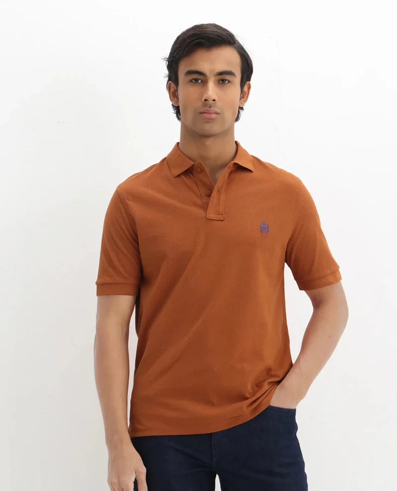 Rare Rabbit Men's Smart Polo With Embroidered Logo