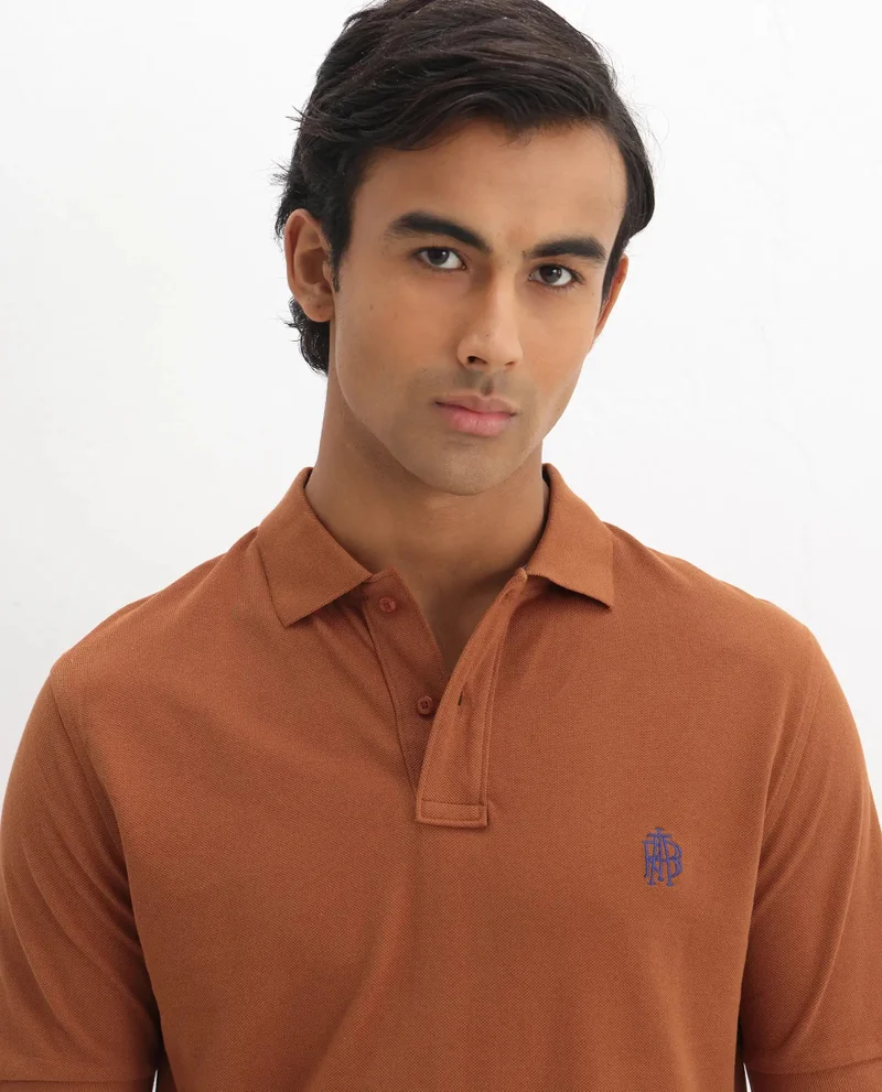 Rare Rabbit Men's Smart Polo With Embroidered Logo