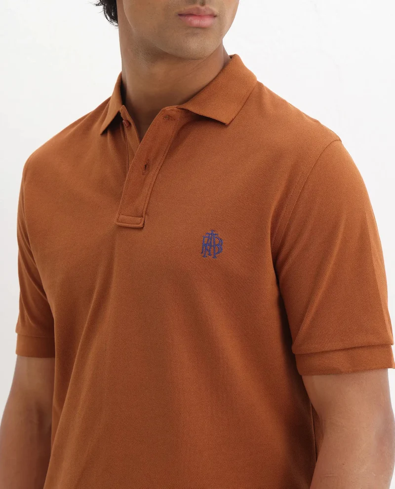 Rare Rabbit Men's Smart Polo With Embroidered Logo
