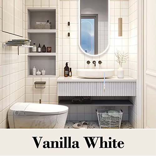 DWIL Tub Paint, Tub and Tile Refinishing Kit with Tools, Bathtub Paint Water Based &Low Odor, Easy to Use for Sink Bathroom Shower, Vanilla White 35oz/50-55sq.ft - Image 2