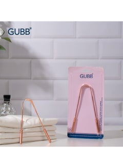 GUBB GUBB Copper Tongue Cleaner For Kids & Adults | Ayurvedic Tongue Scraper For Bad Breath (With Handle) - Pack of 2  - Image 2