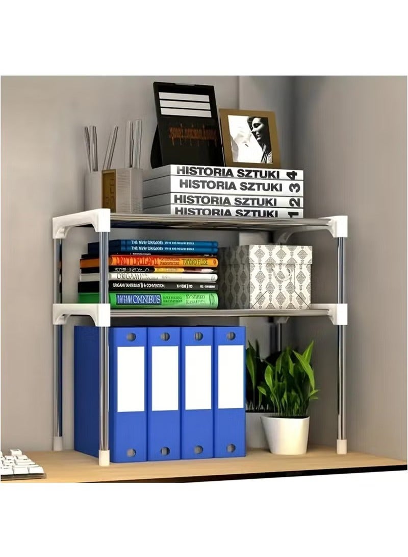 وحدة رفوف أرفف فرن ميكروويف متعدد الوظائف 2 - طبقة متعددة الوظائف رف تخزين المطبخ رف تخزين (أسود)