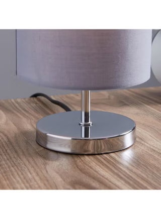 Table Lamp for Bedroom, Small Bedside Lamps with Fabric Shade for Night Stands, Living Room, Office(LED Bulb Included) - view 3