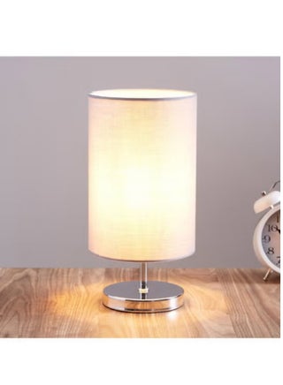 Table Lamp for Bedroom, Small Bedside Lamps with Fabric Shade for Night Stands, Living Room, Office(LED Bulb Included) - view 2