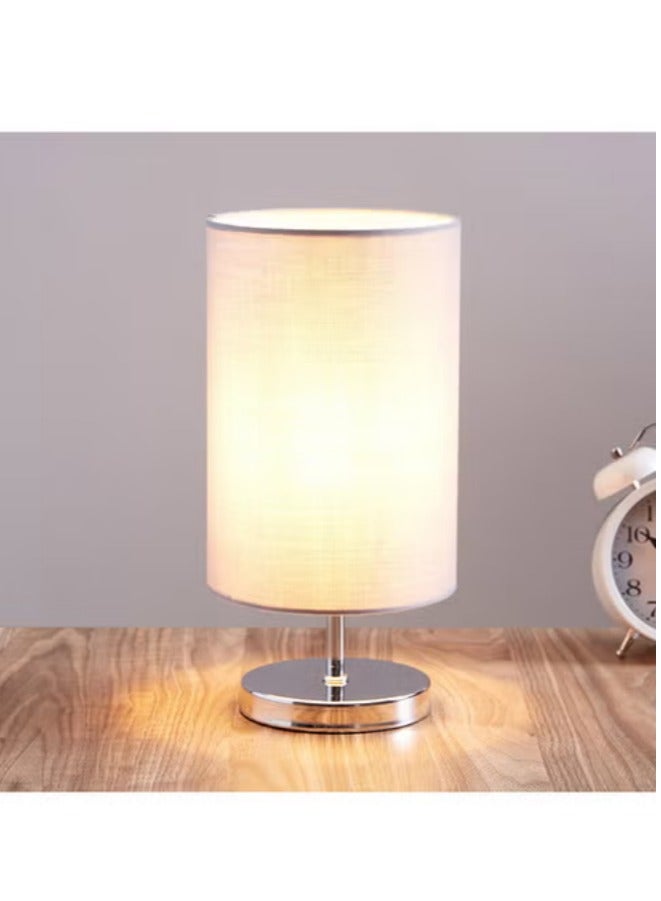 DUNISO Table Lamp for Bedroom, Small Bedside Lamps with Fabric Shade for Night Stands, Living Room, Office(LED Bulb Included) - Image 2