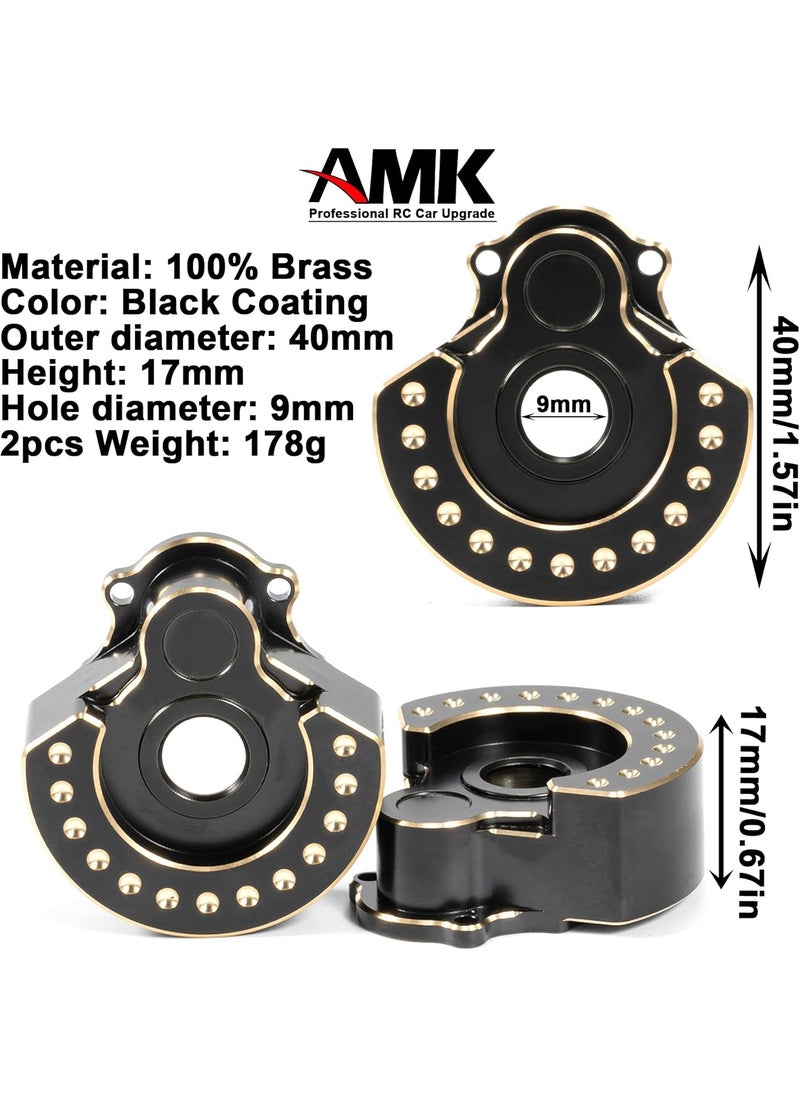 AMK TRX4 Brass Brass Caster Blocks Steering Knuckle Rear Axle Mount Housings Inner Brass Counter Weight for 110 RC Crawler TRX6 TRX4 Upgrade Parts B 6in1  - Image 4