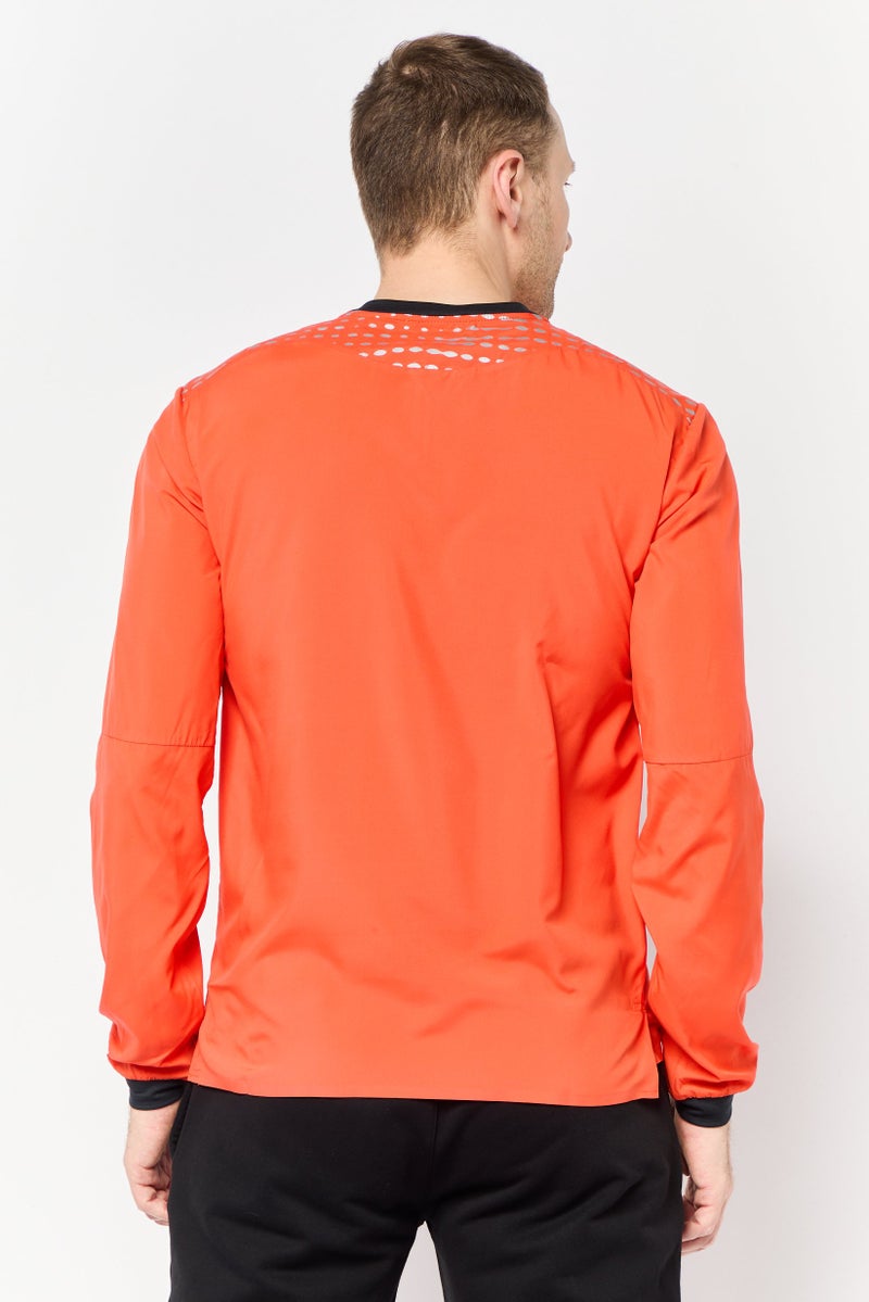 Hoka Men Sportswear Fit Long Sleeve Outdoor Wind Shell Jacket, Orange - Image 2