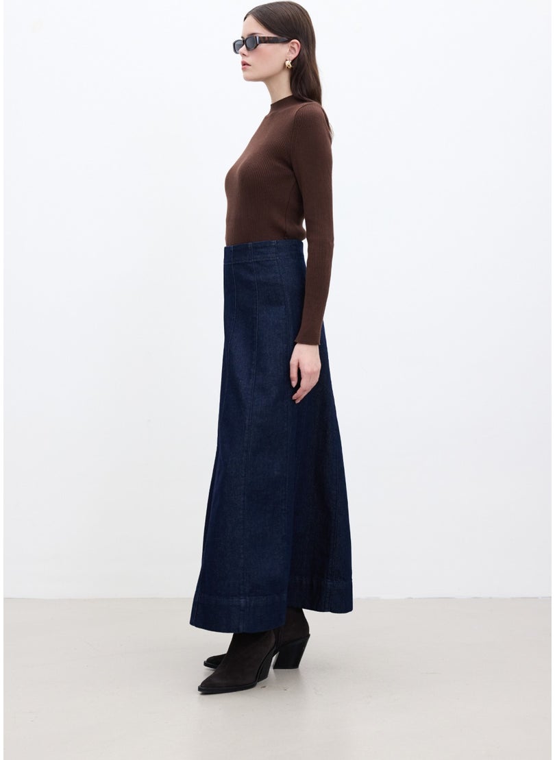 Manuka Denim Flounce Skirt Deep Blue  - Image 5