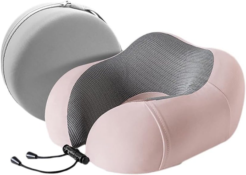 jidachuang Neck Pillow for Traveling Memory Foam Travel Pillow for Airplanes for Adult (C-Pink) - Image 1