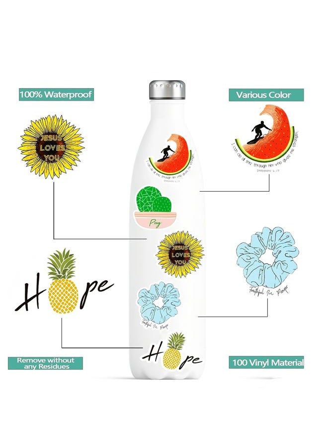 KASANYER Inspirational Christian Water Bottle Stickers Laptop Vinyl Waterproof Bible Verses Stickers Jesus Faith Journal Stickers Religious Christian Gifts - Image 4