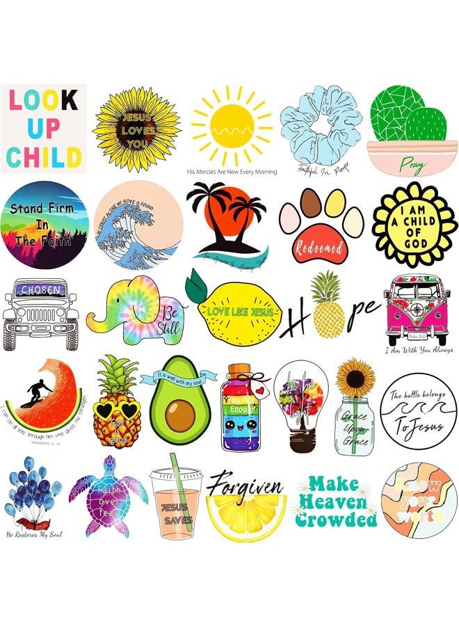 KASANYER Inspirational Christian Water Bottle Stickers Laptop Vinyl Waterproof Bible Verses Stickers Jesus Faith Journal Stickers Religious Christian Gifts - Image 2