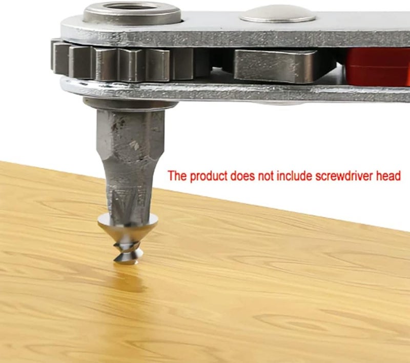 Eyech Mini Ratchet Wrench Screwdriver14 Inch Hex Screwdriver Bit Drive Ratchet Wrench Elbow Head  Flat Head Reversible Drive Handle - Image 5