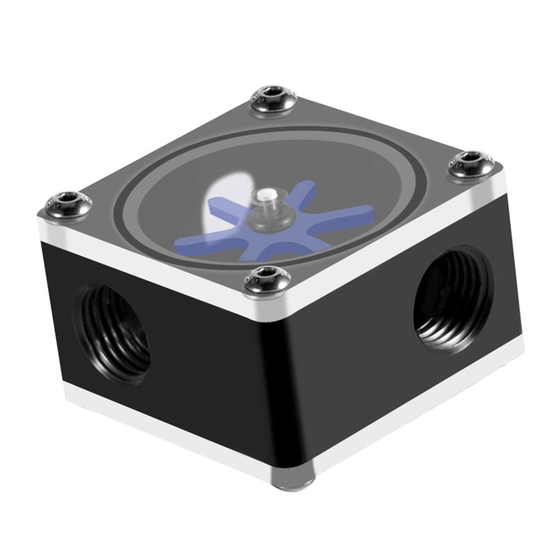 PC Water Cooling Flow Meter Indicator - 6 Impeller High-Quality POM Acrylic Water Flow Meter for PC Water Cooling System with Silicone Sealing Ring Easy Install - Image 5