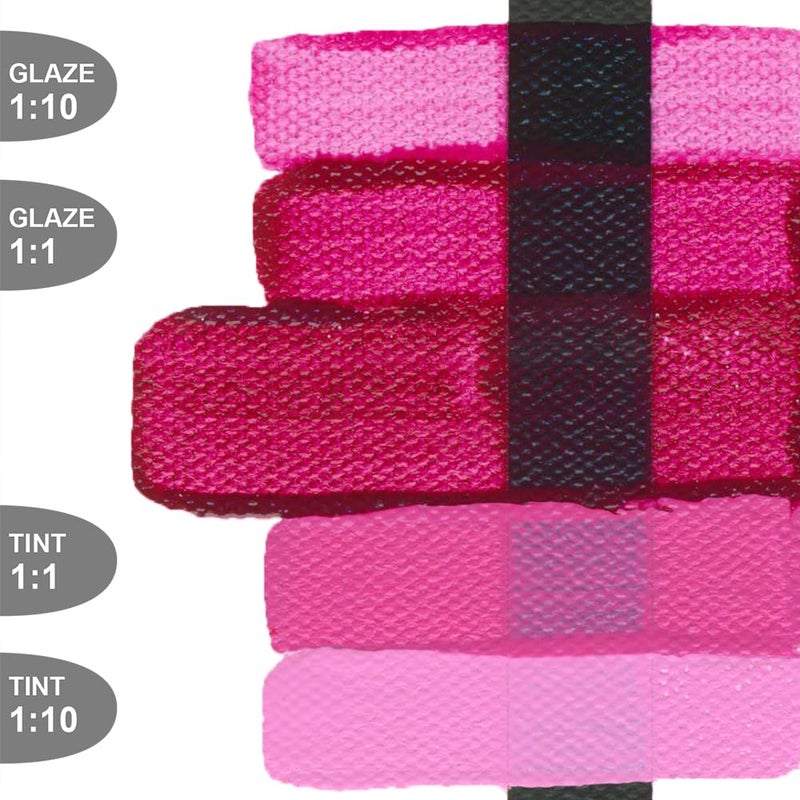 GOLDEN Fluid Acrylics, Quinacridone Magenta, 8 fl. oz. Bottle, Professional Acrylic Paint, Transparent - Image 2