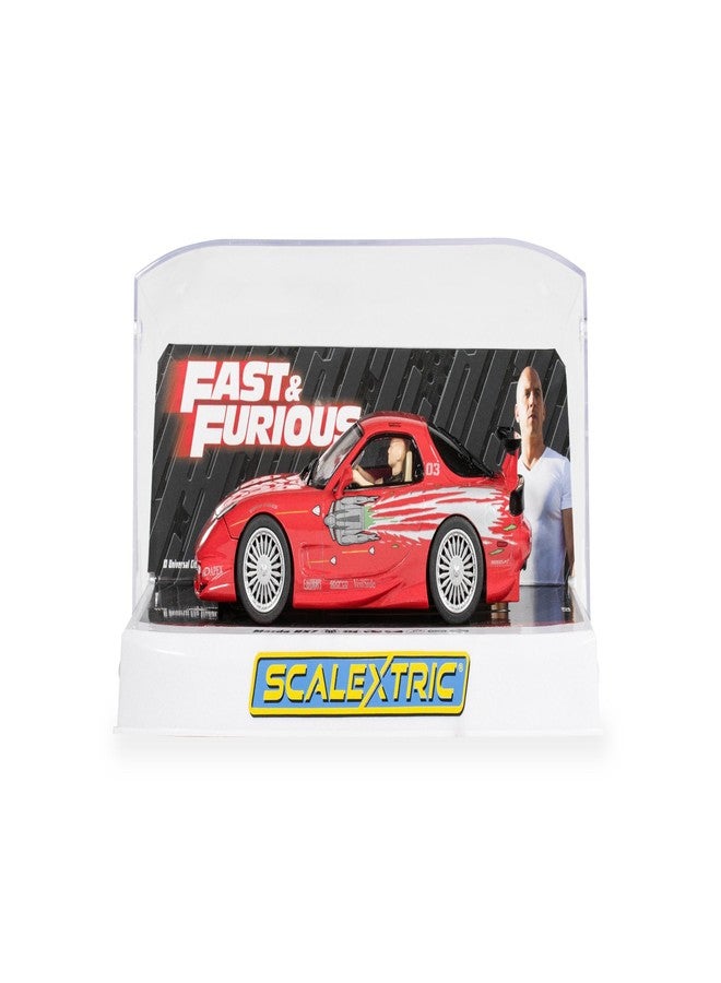 سكيليكستريك سيارة سباق Scalextric C4592 The Fast and The Furious - Mazda RX7 - Dom Toretto - سيارة سباق مصغرة للاستخدام مع مضامير السباق ومجموعة كاملة - أفكار هدايا للأطفال والكبار، ملحقات Scalextric - Image 1