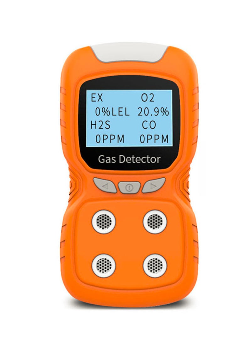 Aoresac 4-Gas Monitor Meter Tester Analyzer Portable Gas Detector CO Monitor Digital Toxic Gas Detector Rechargeable LCD Display Sound Light Vibration Alarm Air Quality Tester  - Image 1
