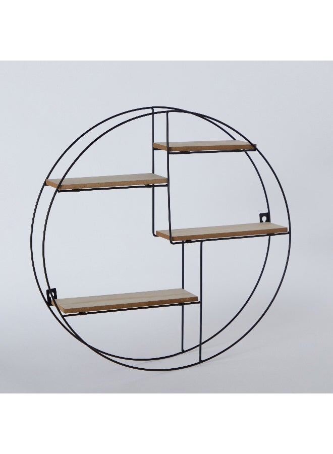 Sera Foldable Metal Wall Shelf with MDF Boards 50 x 50 x 10 cm