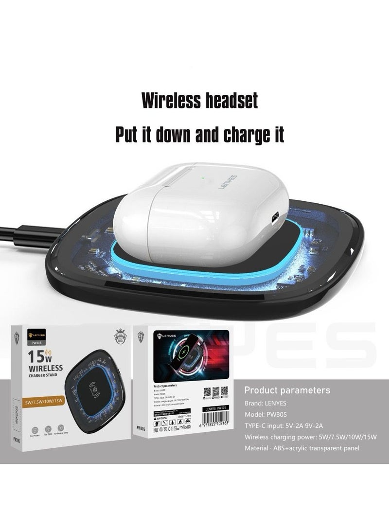 Lenyes Wireless Charger for Mobile and TWS earbuds - Image 3