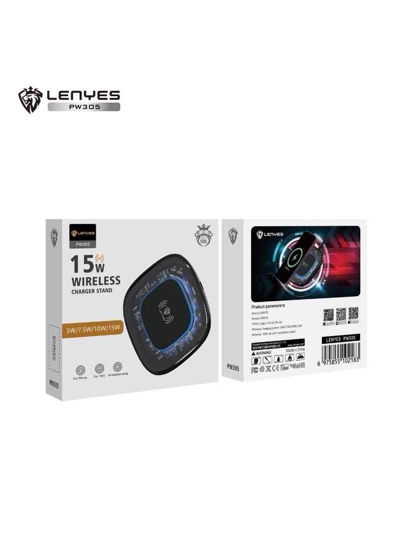 Lenyes Wireless Charger for Mobile and TWS earbuds - Image 4