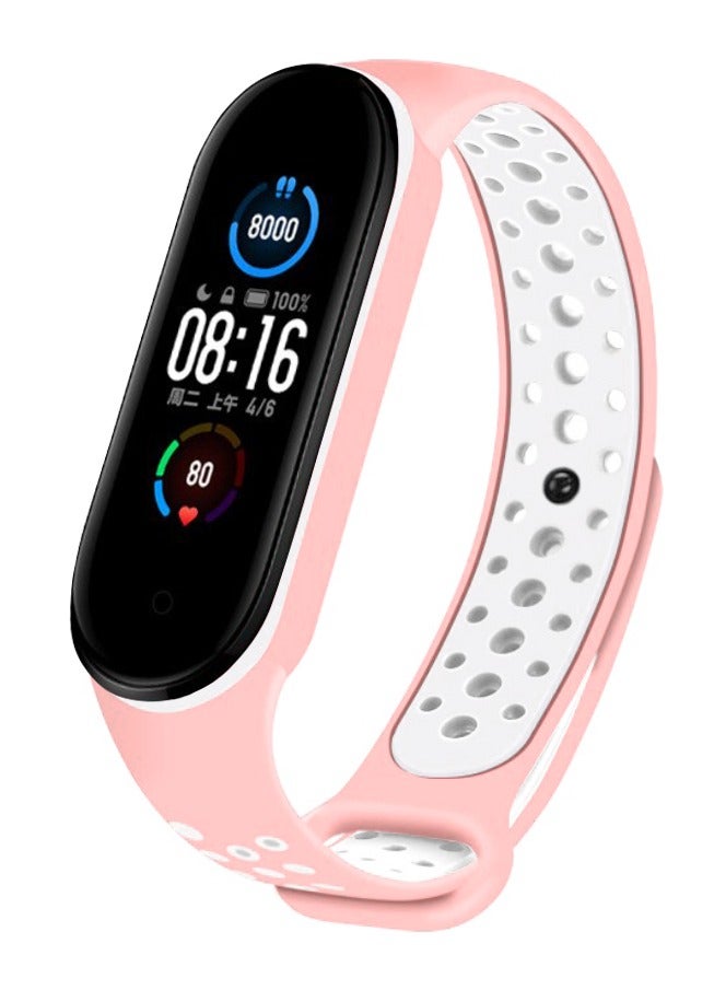 VITION Replacement Strap for Xiaomi mi band 6 Strap / mi band 5 Silicone Watch Band Air-Hole Breathable Wristbands  - Image 2